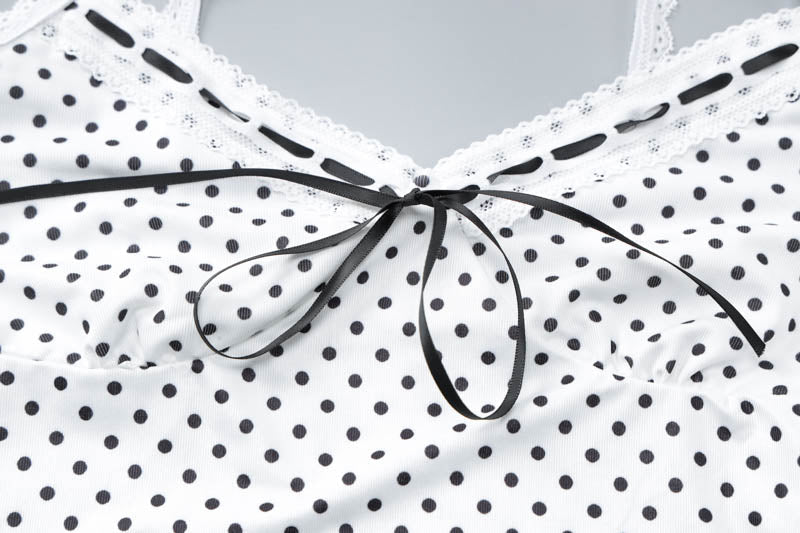 India Polka-Dot Mini Skirt Set