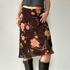 Darlene Floral Midi Skirt