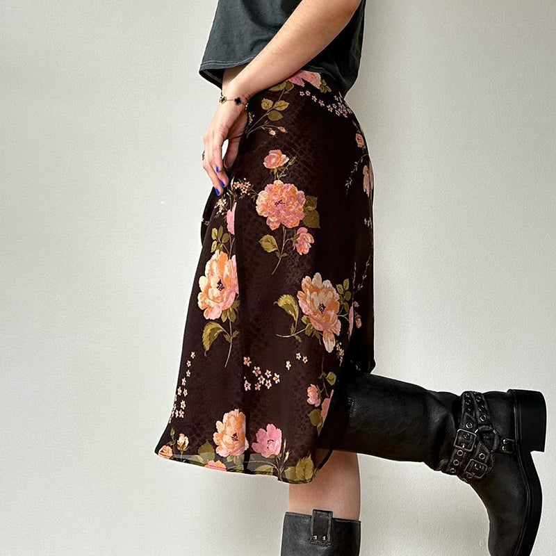 Darlene Floral Midi Skirt