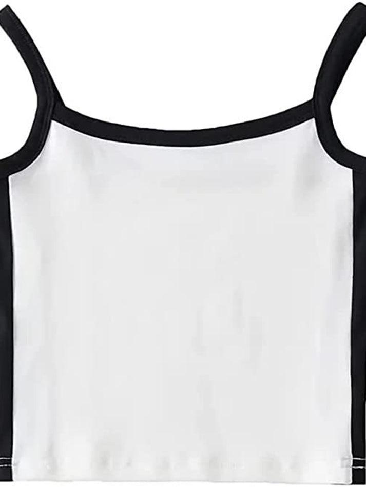 Contrast Trim Vintage Crop Cami Top - HouseofHalley