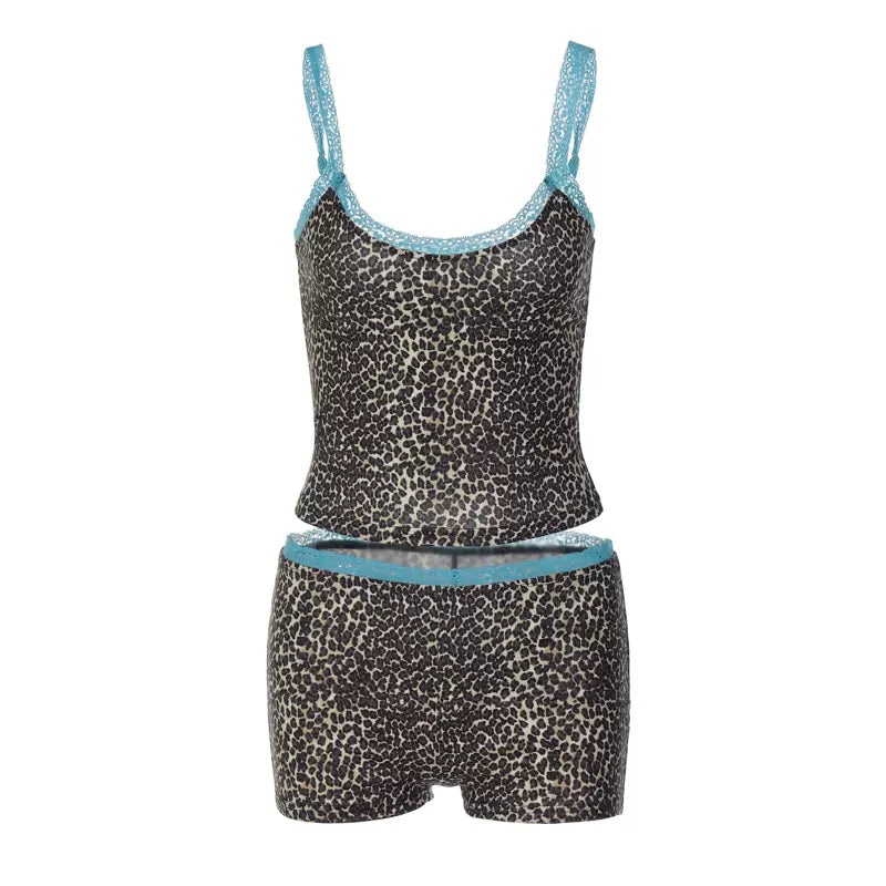 Avigail Leopard Print Short Set