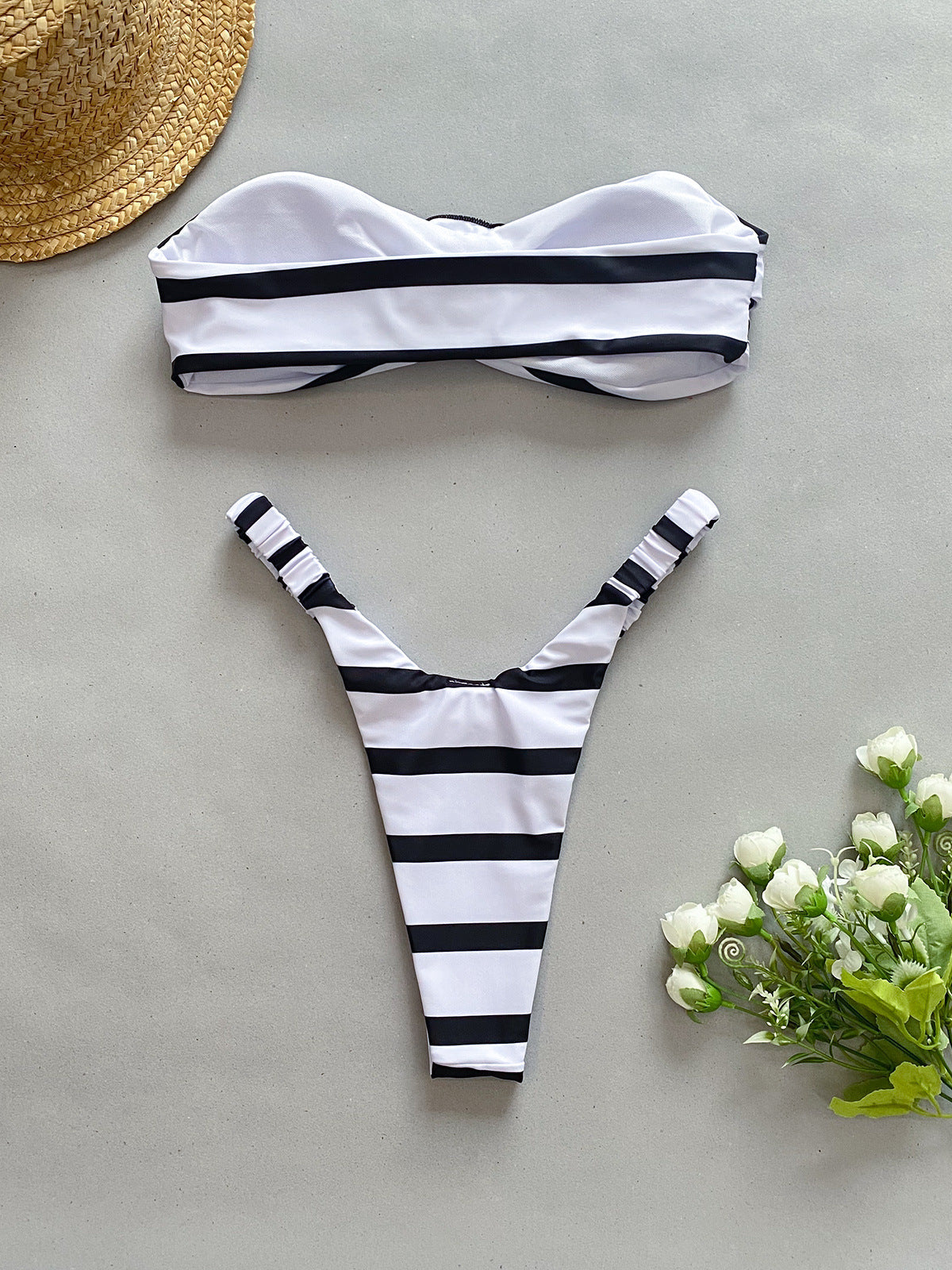 Mira Striped Bikini Set