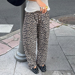 Adanna Loose Leopard Pants