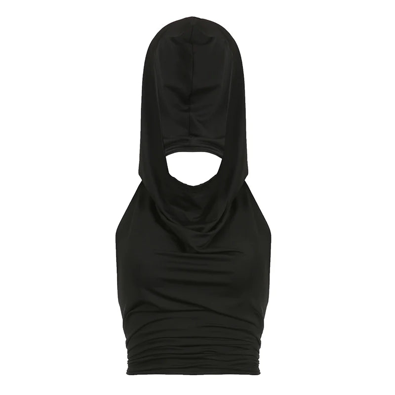 Nixie Backless Hooded Top