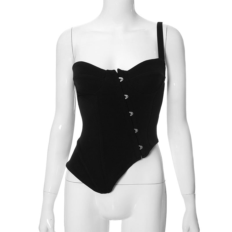 Thalassa Asymmetric Corset Top