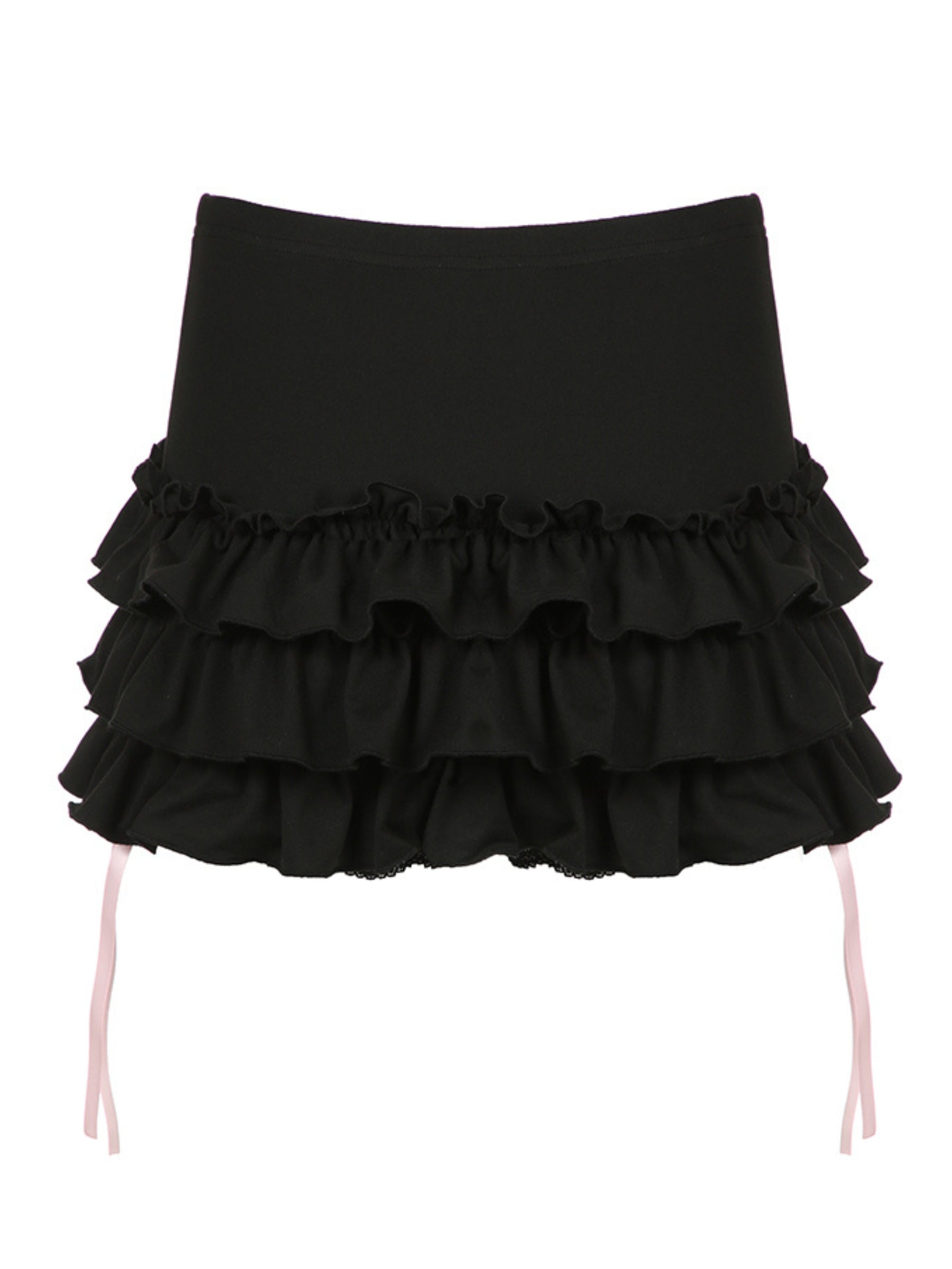 Tania Ruffle Mini Short Skirt