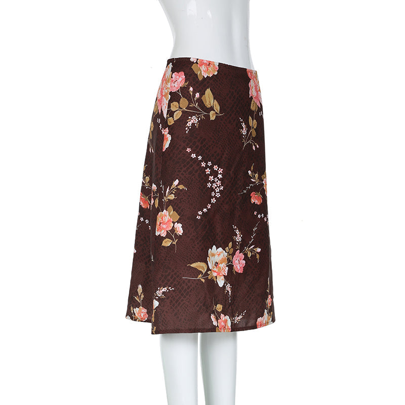 Darlene Floral Midi Skirt