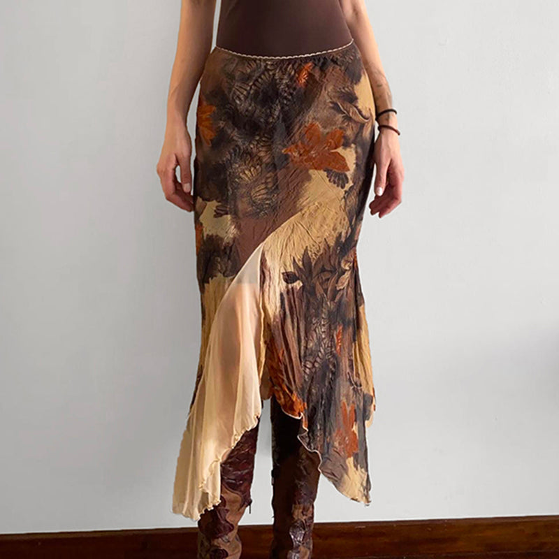 Zanya Asymmetric Maxi Skirt