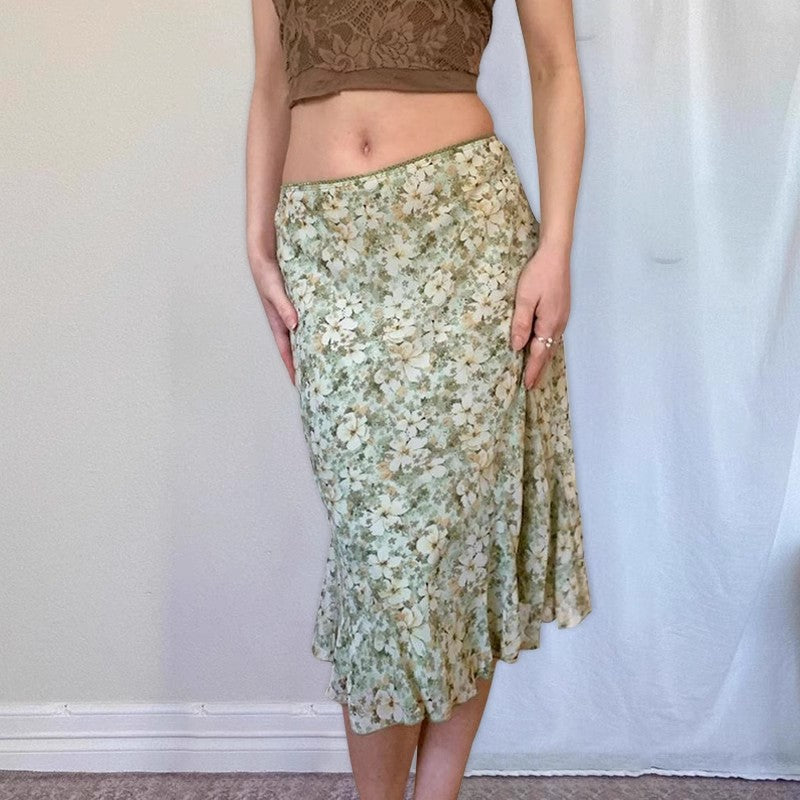 Ayesha Floral Midi Skirt