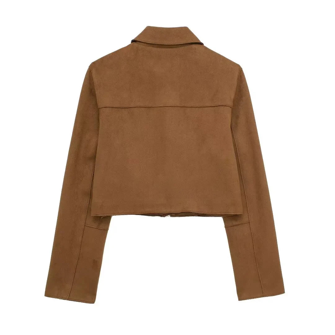 Wrenna Faux Suede Jacket