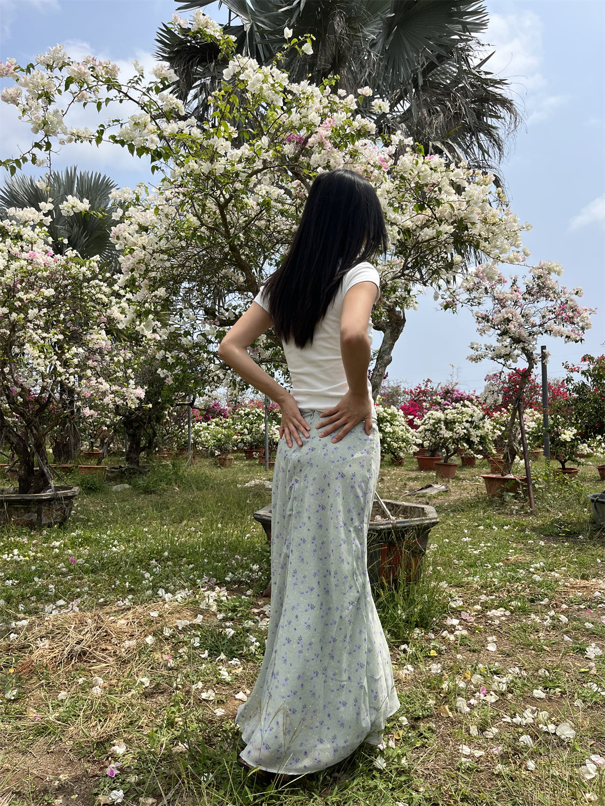 Sapphira Floral Maxi Skirt