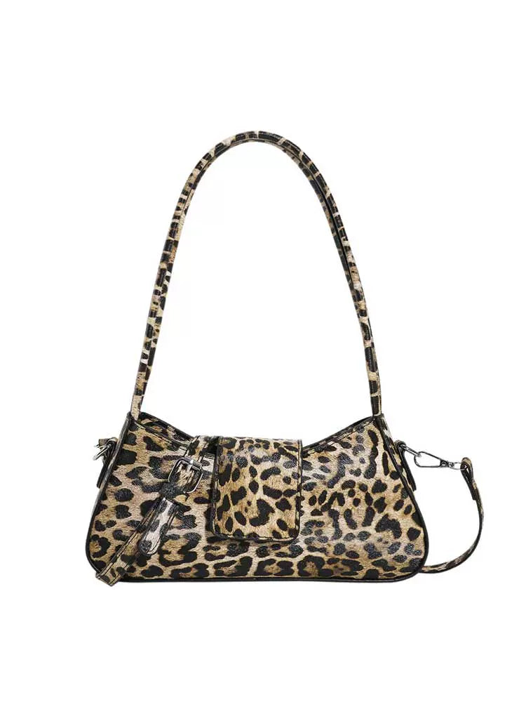 Mayar Leopard Print Shoulder Bag