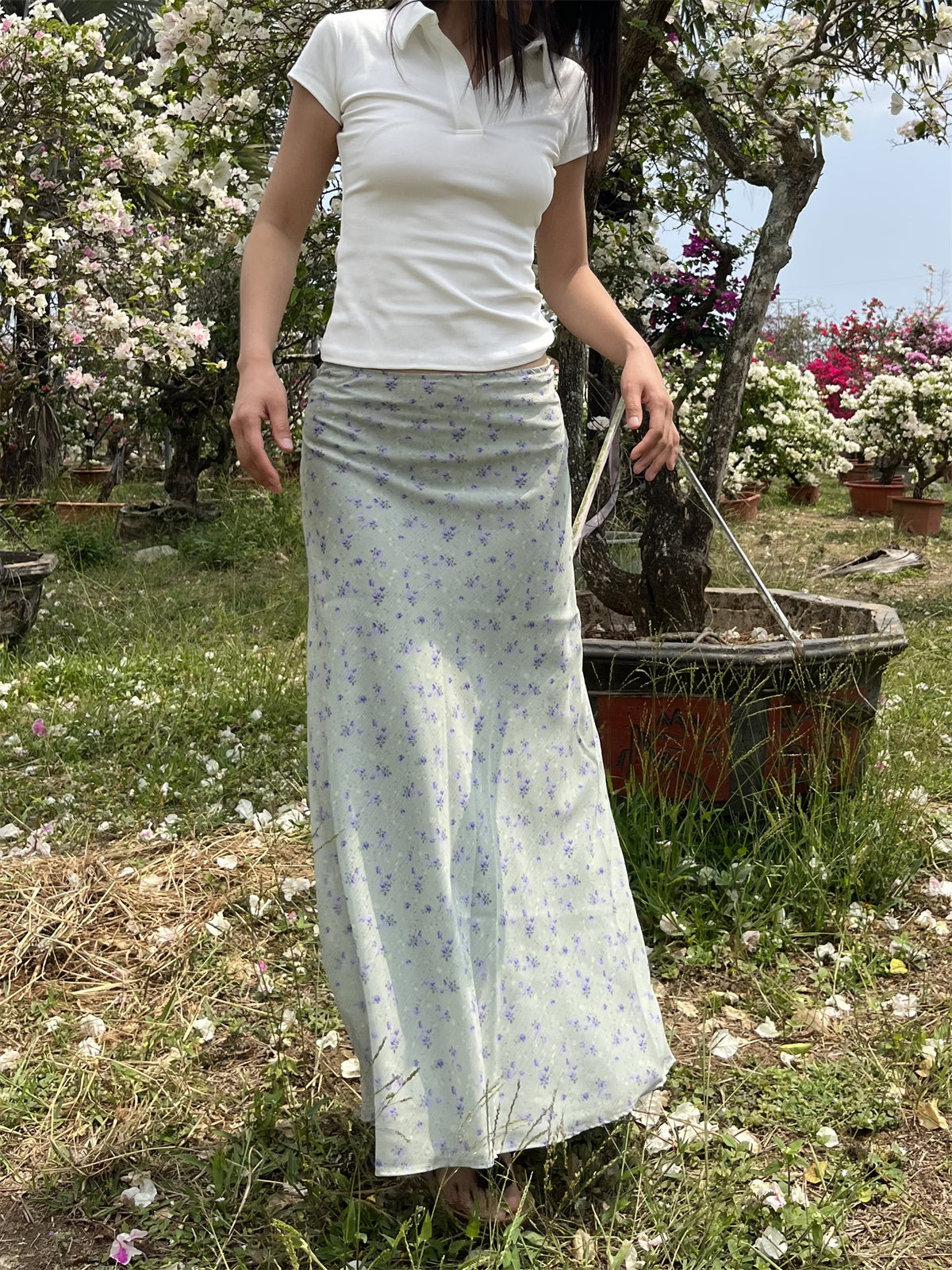 Sapphira Floral Maxi Skirt