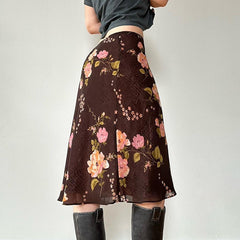 Darlene Floral Midi Skirt