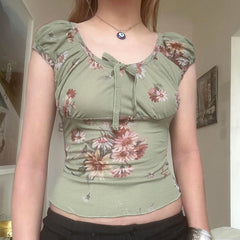 Indra Floral Crop Top