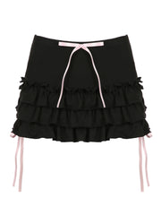 Tania Ruffle Mini Short Skirt