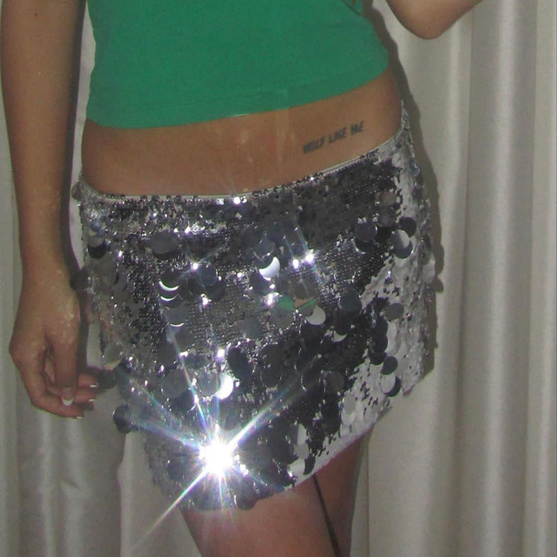 Alise Sequin Mini Skirt