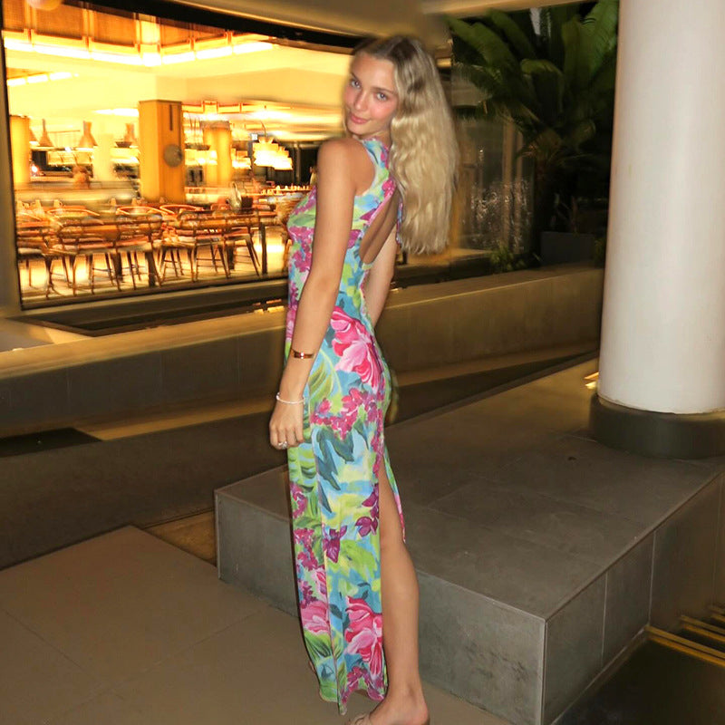 Syncere Printed Maxi Dress