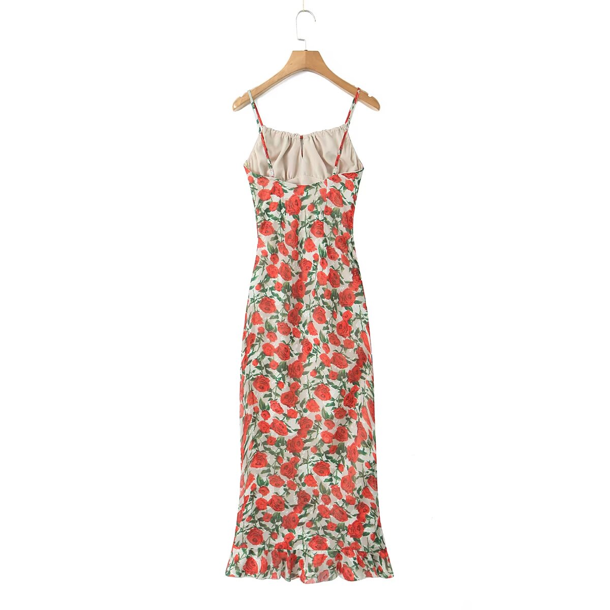 Suna Floral Print Mesh Maxi Dress