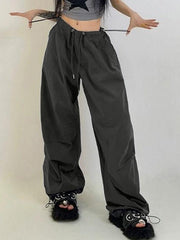 American Style Vintage Drawstring Bound Feet Cargo pants - HouseofHalley