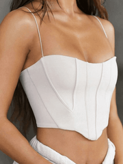 Asymmetric Spliced Corset Top - HouseofHalley