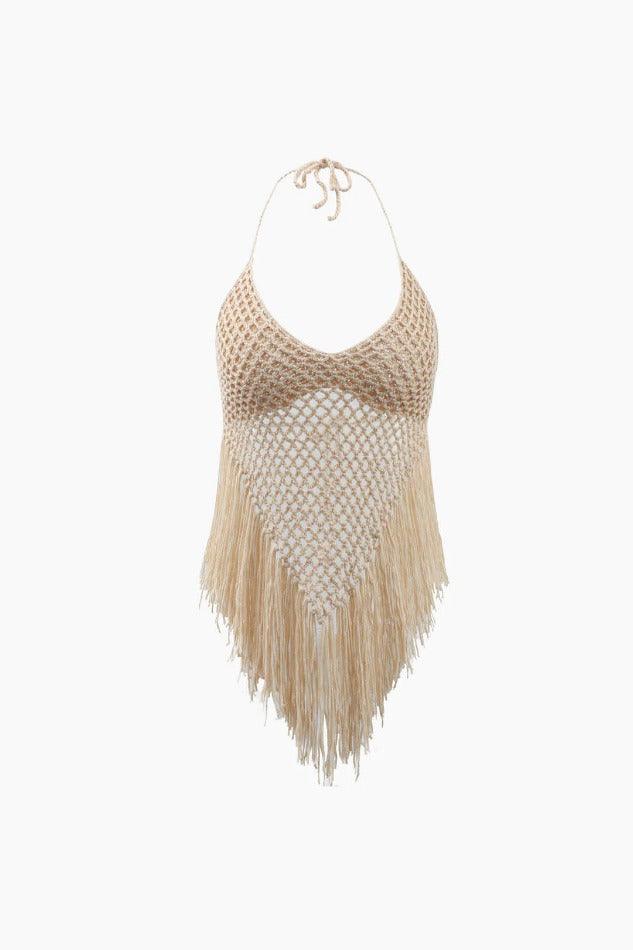 Crochet Fringe Hem Cami Top - HouseofHalley