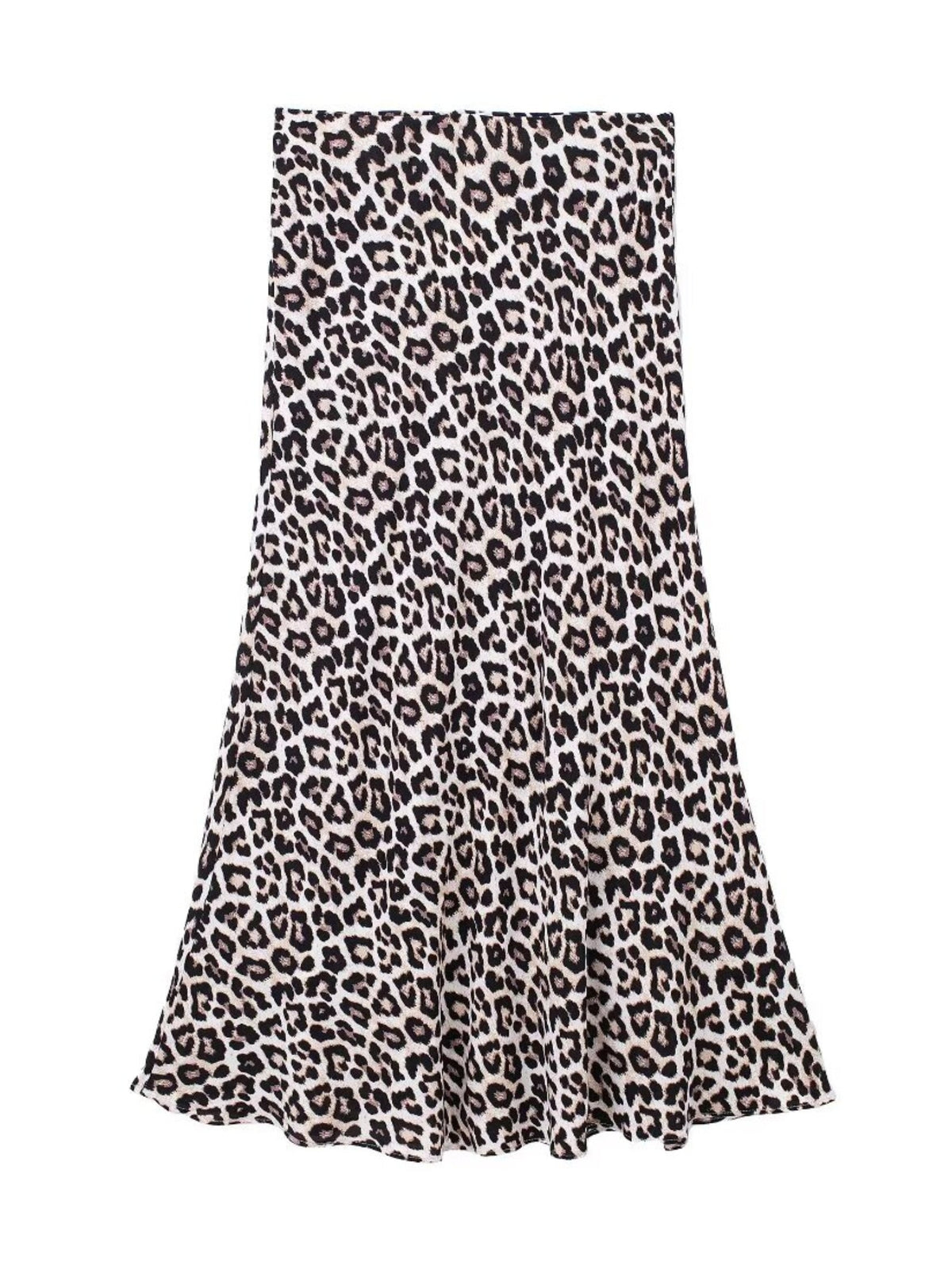 Farryn Leopard Print Midi Skirt