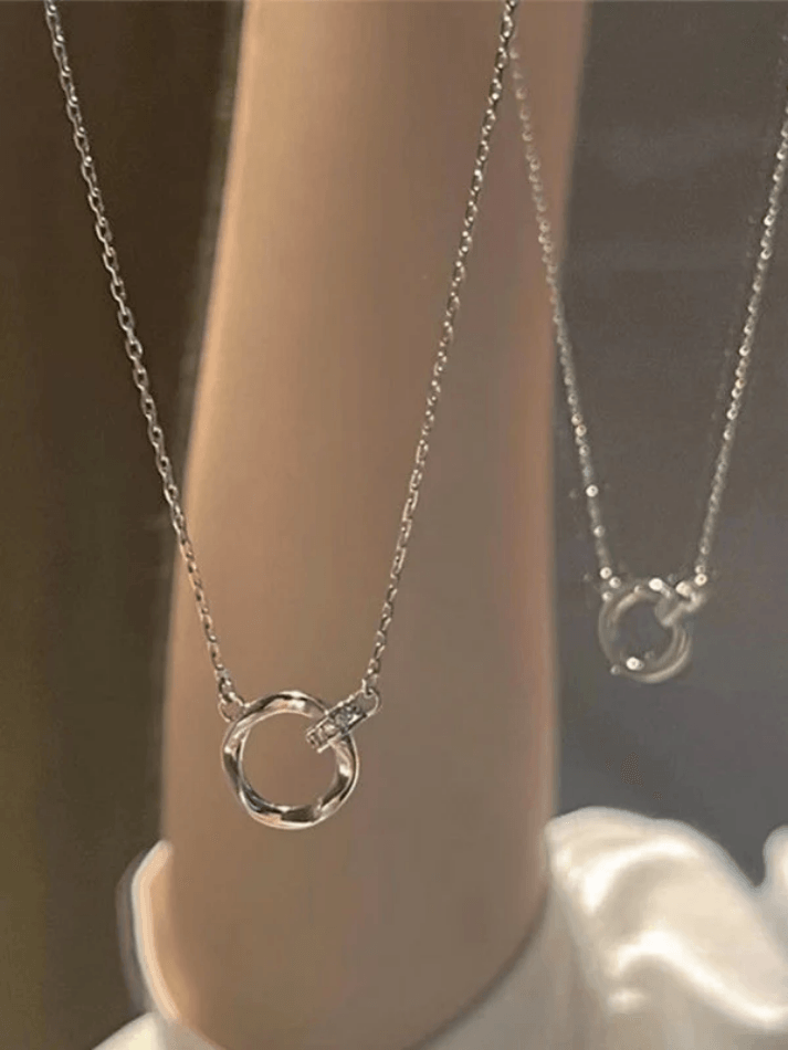 Delicate Mobius Ring Necklace - HouseofHalley