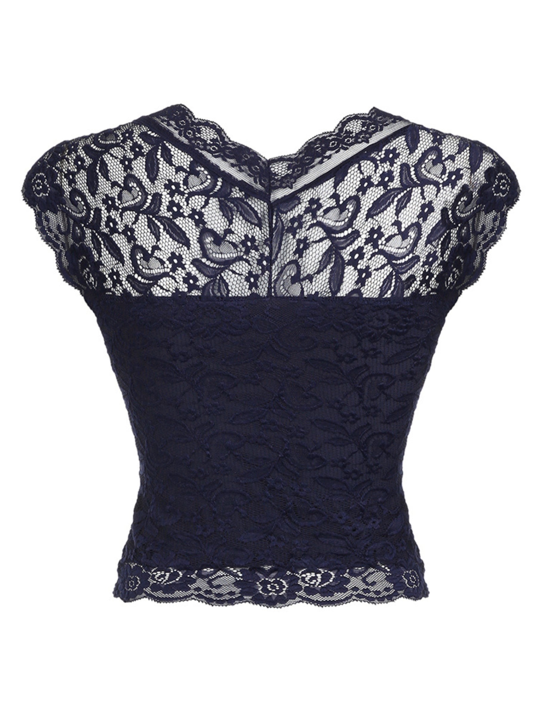 Kayce Square Neck Lace Top