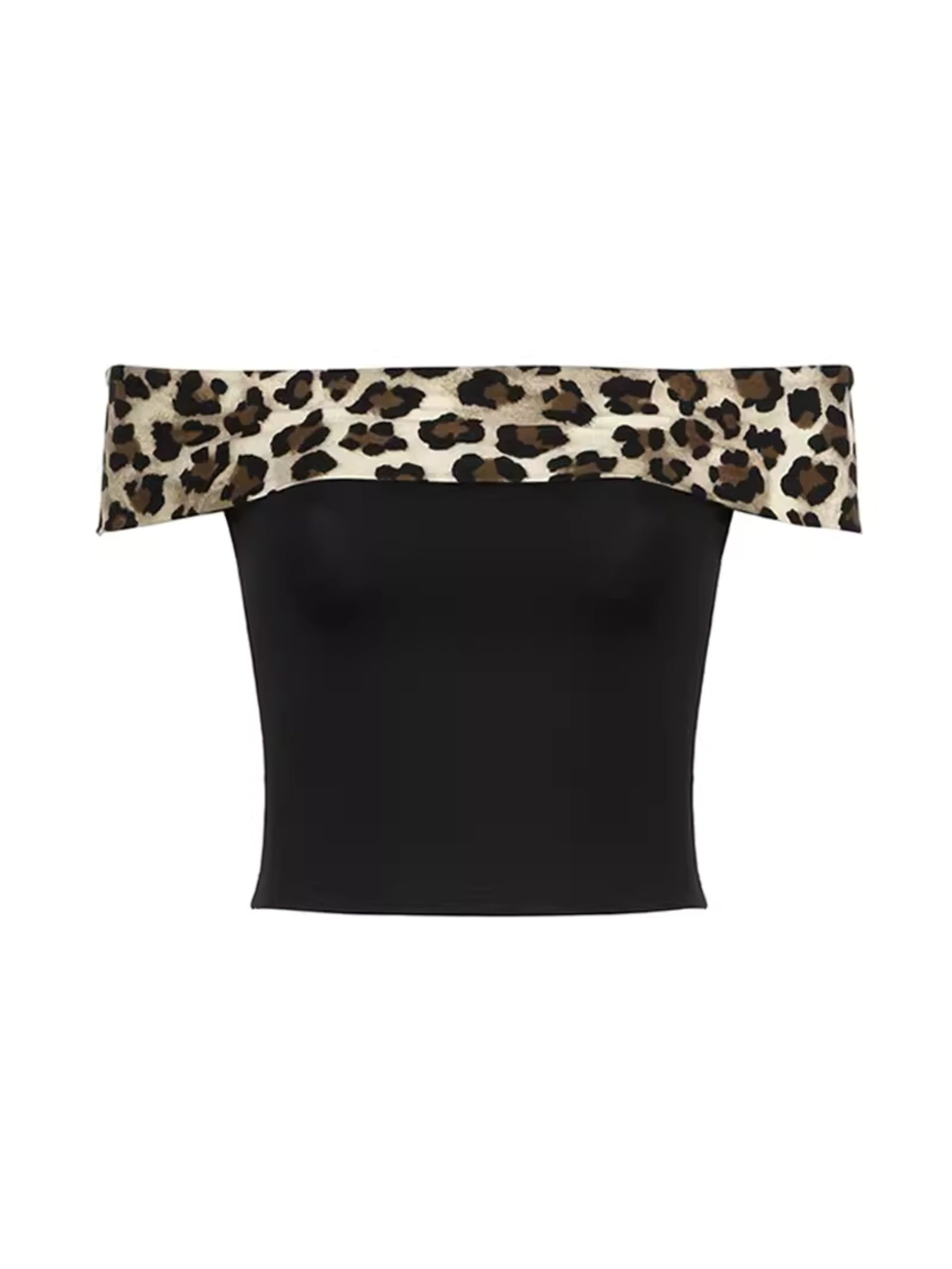 Leopard Print Low Waist Short & Top