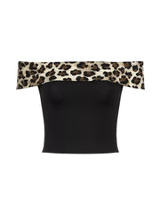 Leopard Print Low Waist Short & Top