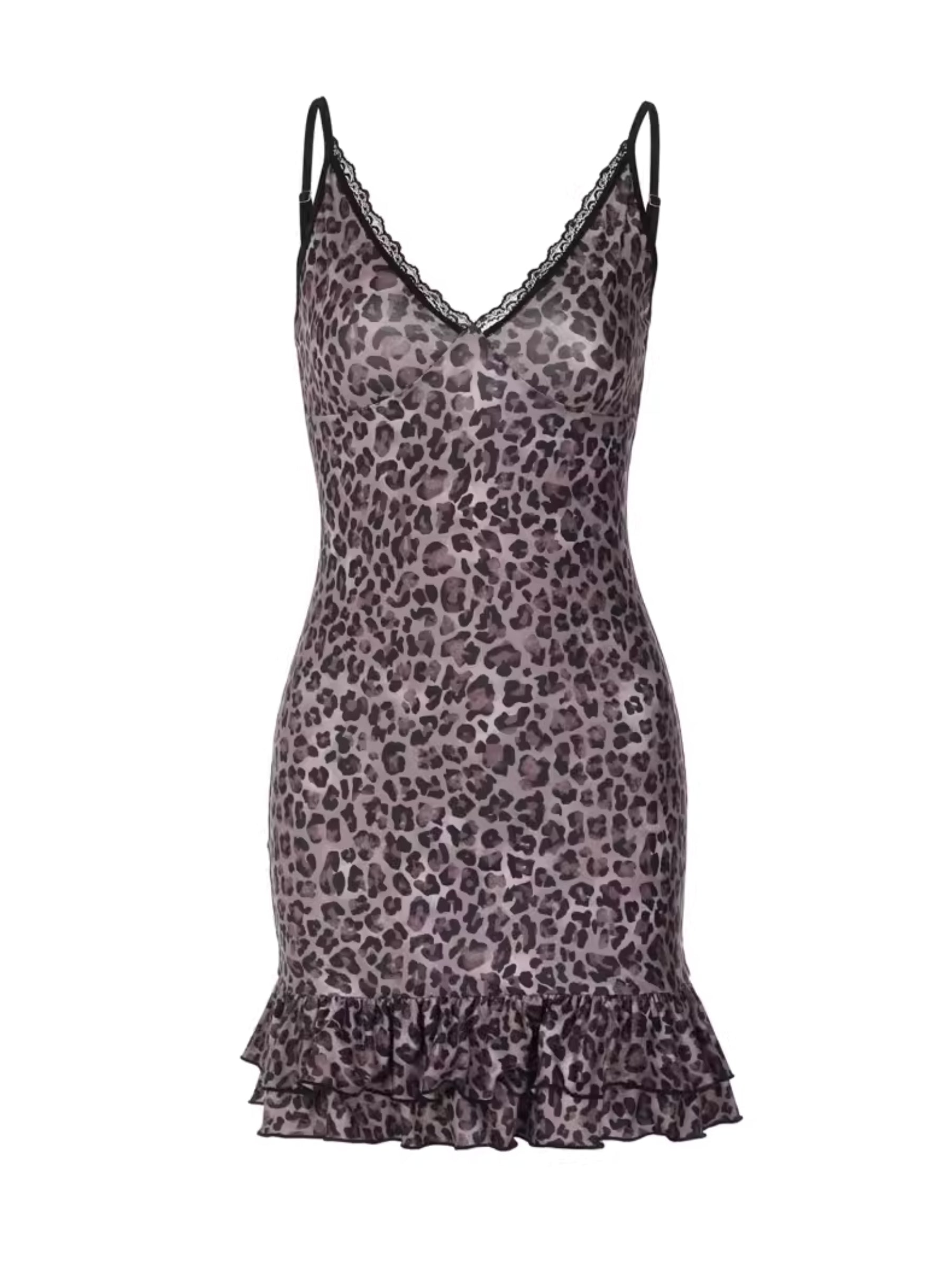 Aleen Leopard Mini Dress