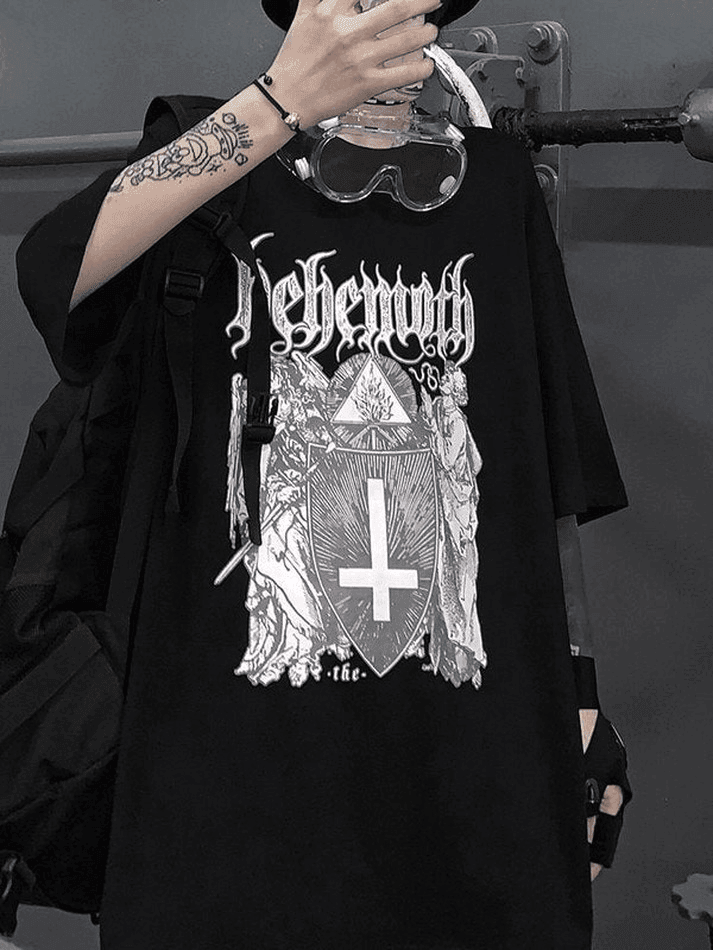 Men's Gothic Ancient Cross Graphic Tee