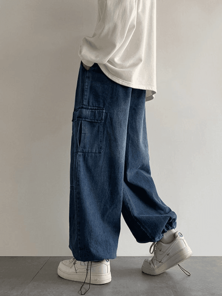 Men's Vintage Loose Cargo Jeans - HouseofHalley