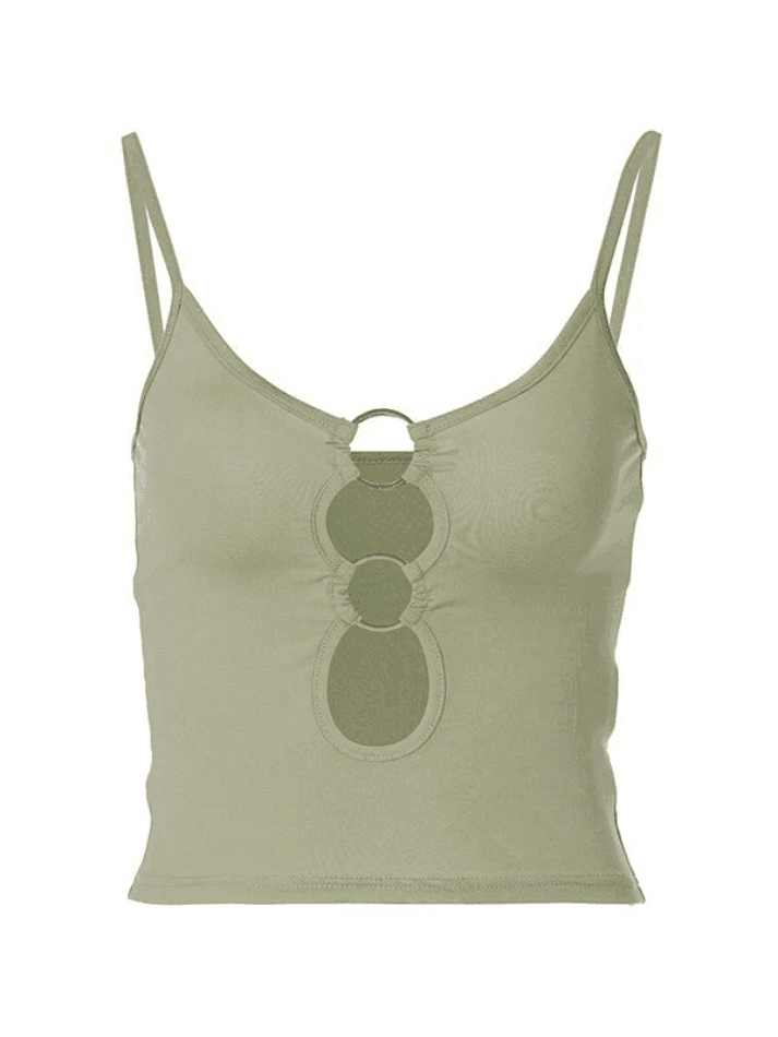 O Ring Cutout Crop Cami Top - HouseofHalley