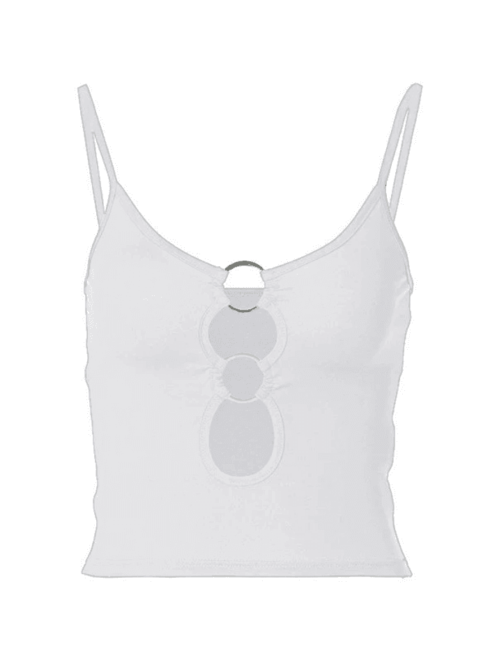 O Ring Cutout Crop Cami Top - HouseofHalley