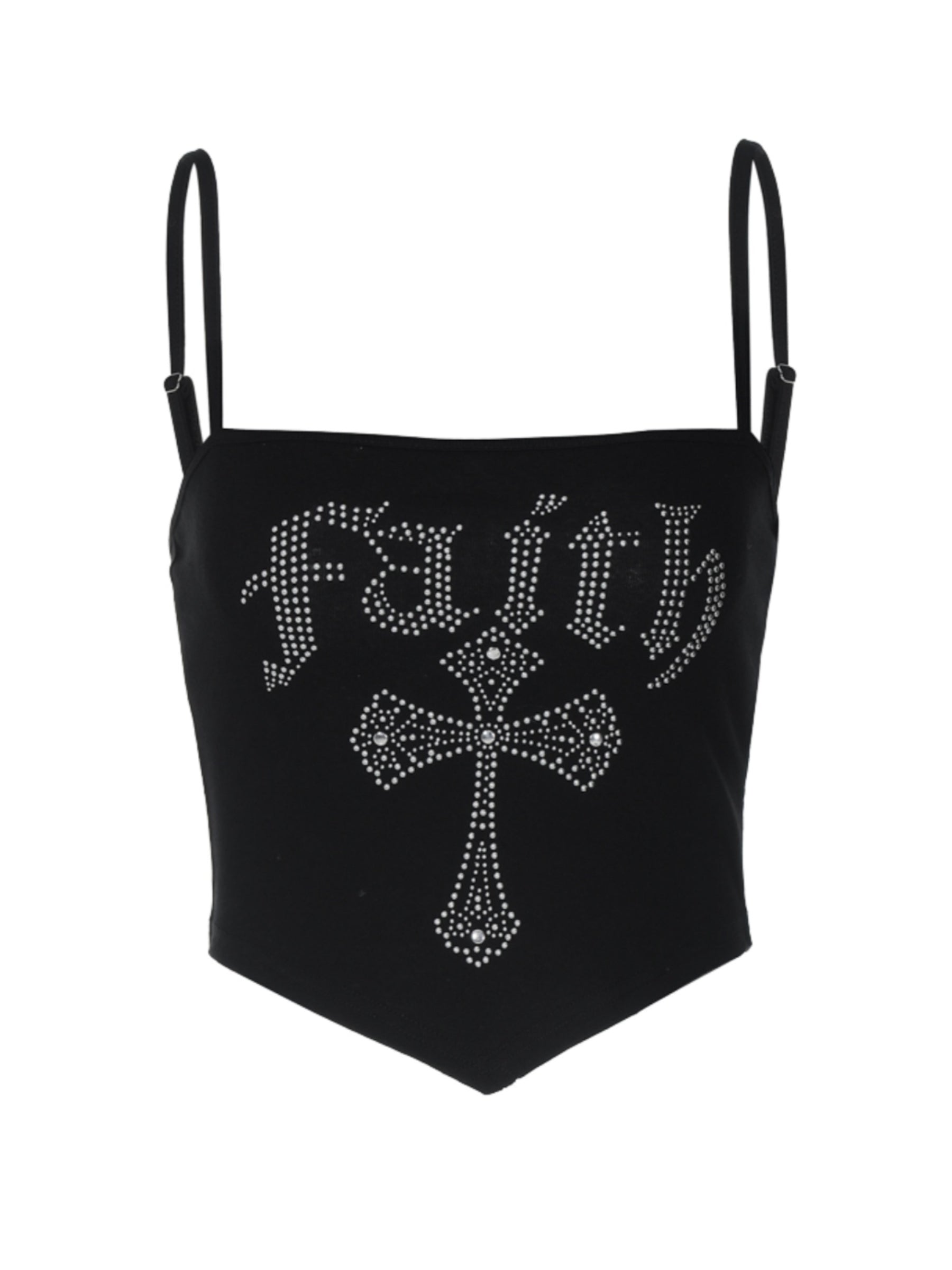 Faith Embellished Letter Print Top