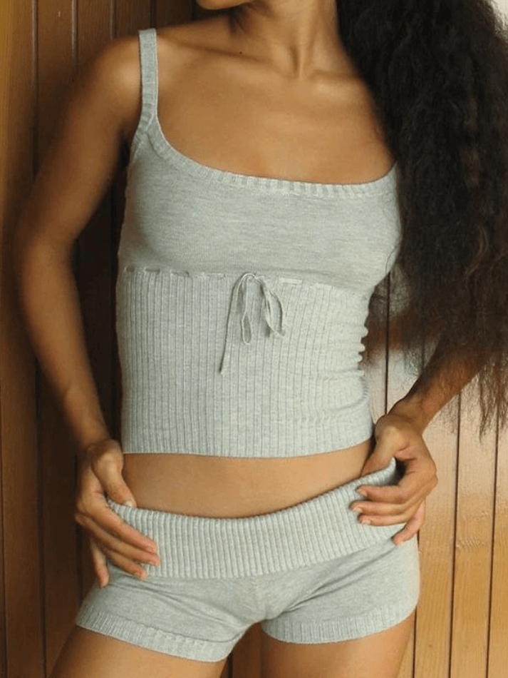 Patchwork Halter Crop Cami Top - HouseofHalley