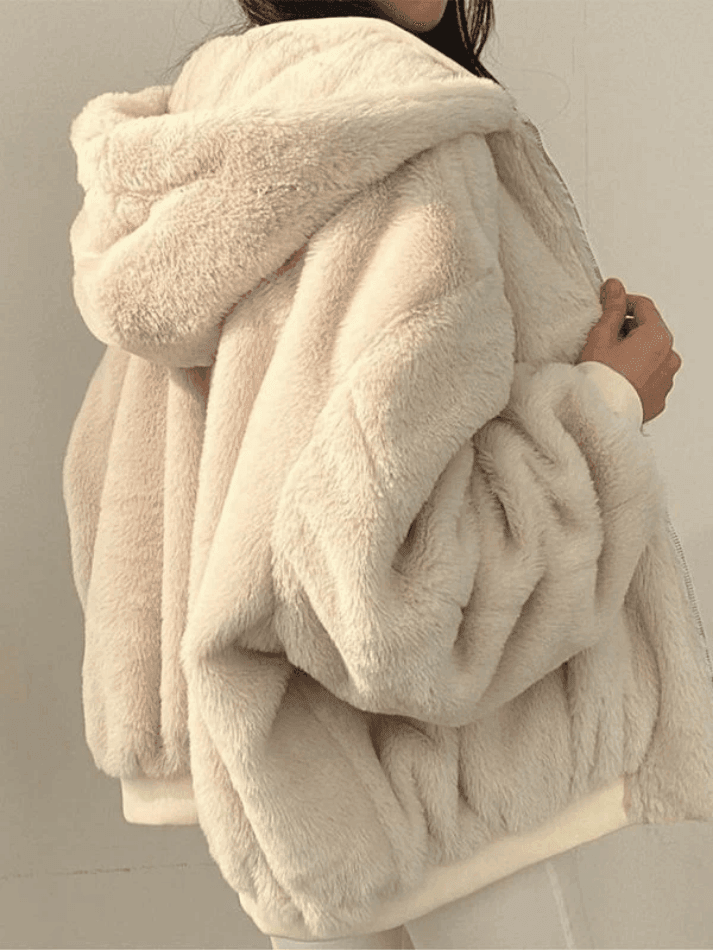 Reversible Oversize Fleece Hooded Jacket - HouseofHalley