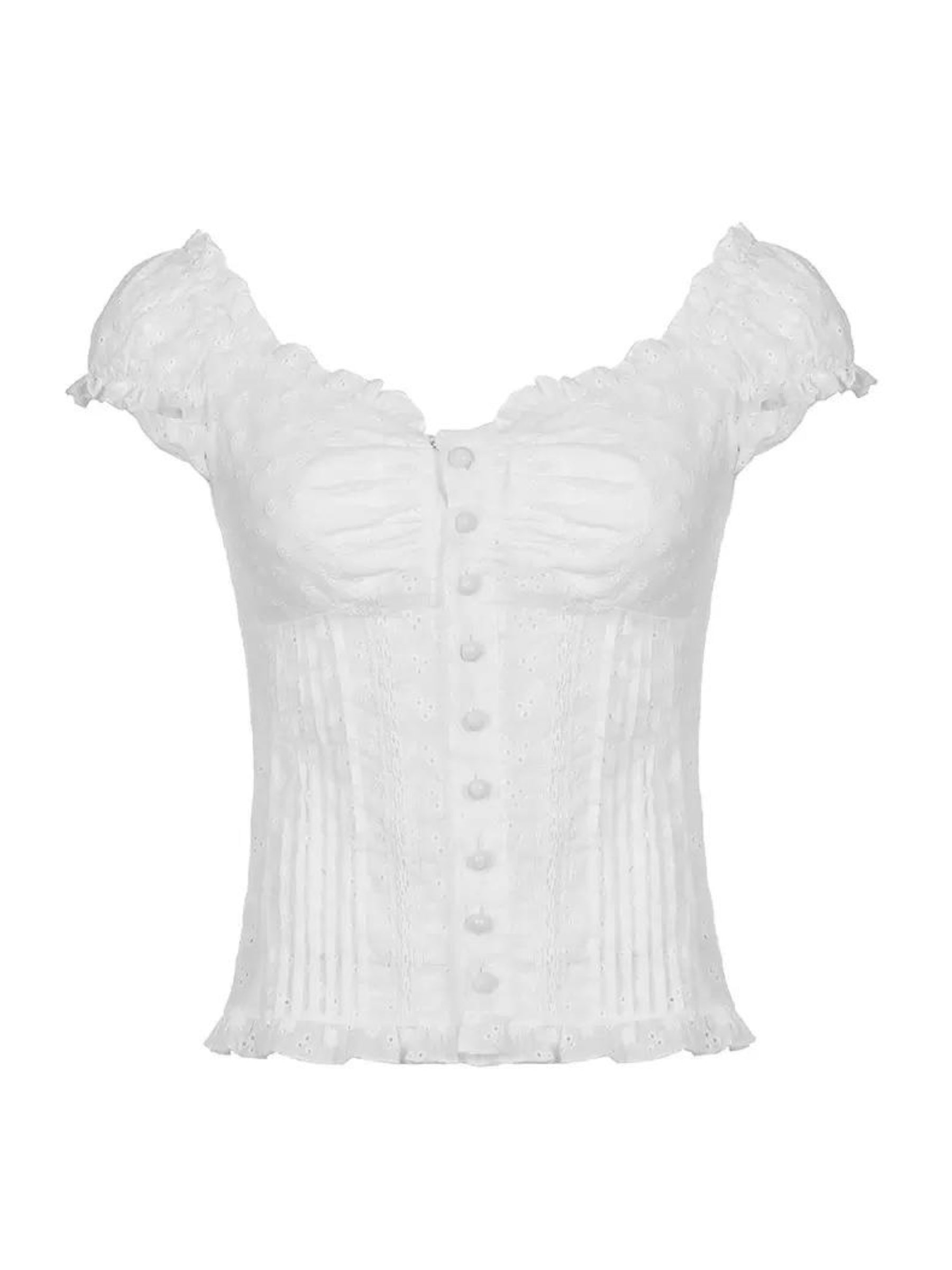 Naila Short Sleeve Lace Top