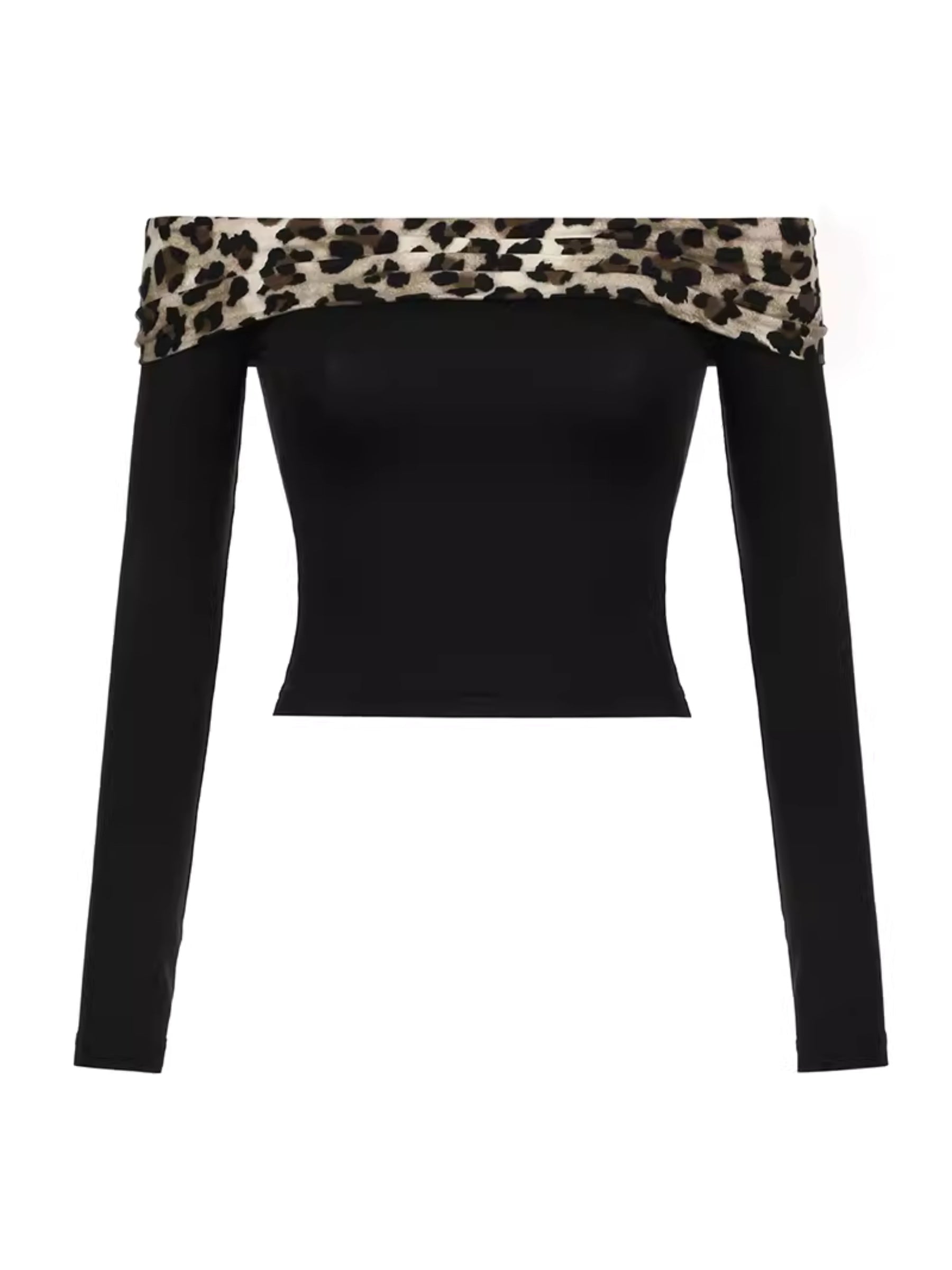 Leopard Print Low Waist Short & Top