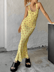 Summer Floral Print Maxi Dress - HouseofHalley