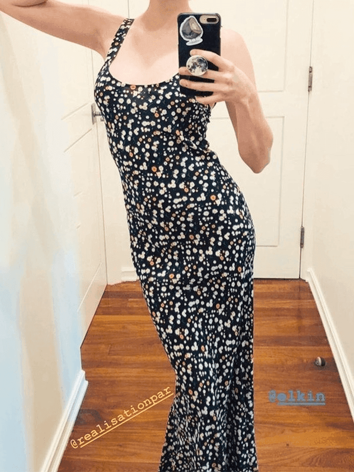 Summer Floral Print Maxi Dress