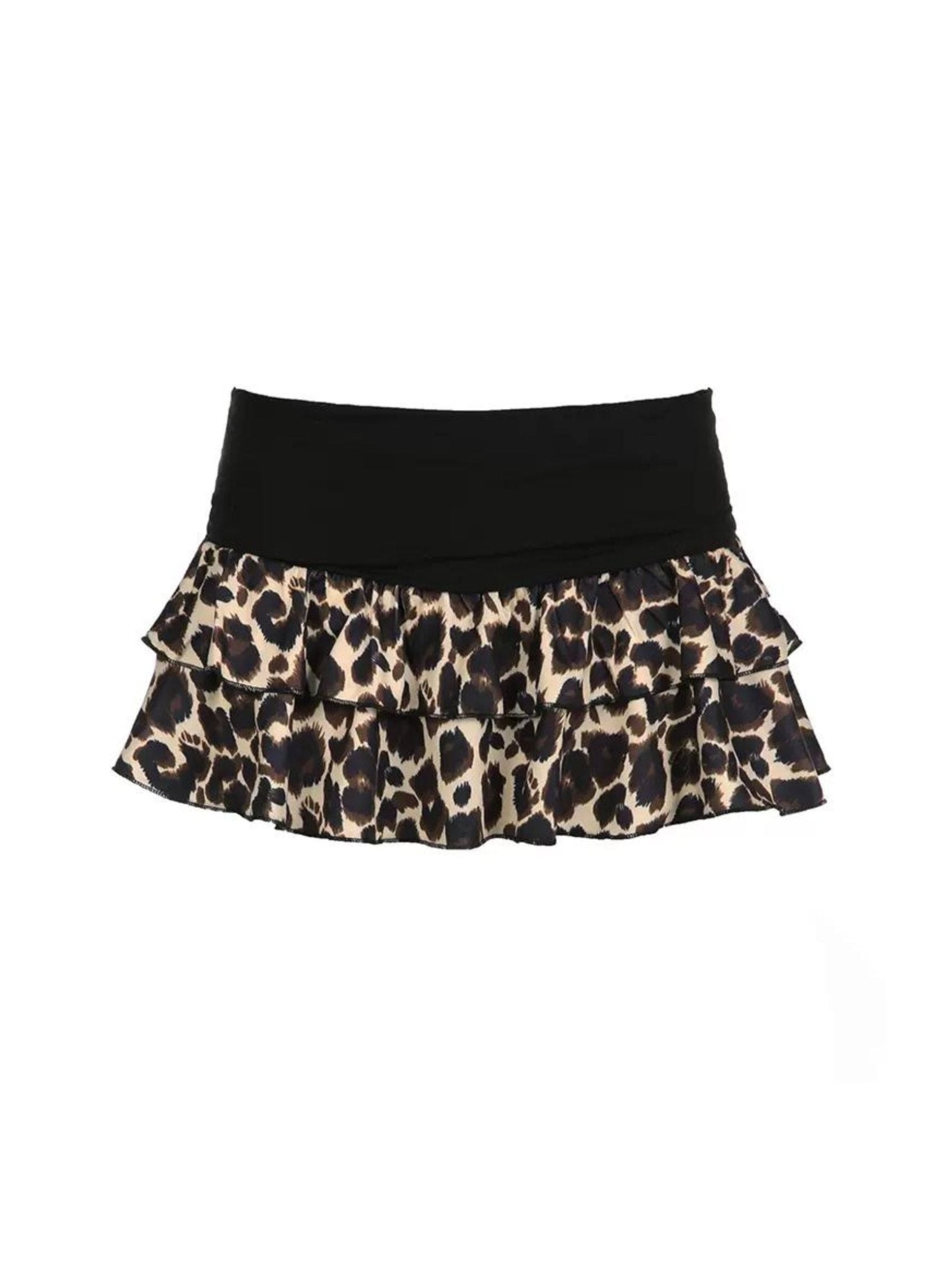 Bella Leopard Mini Skirt