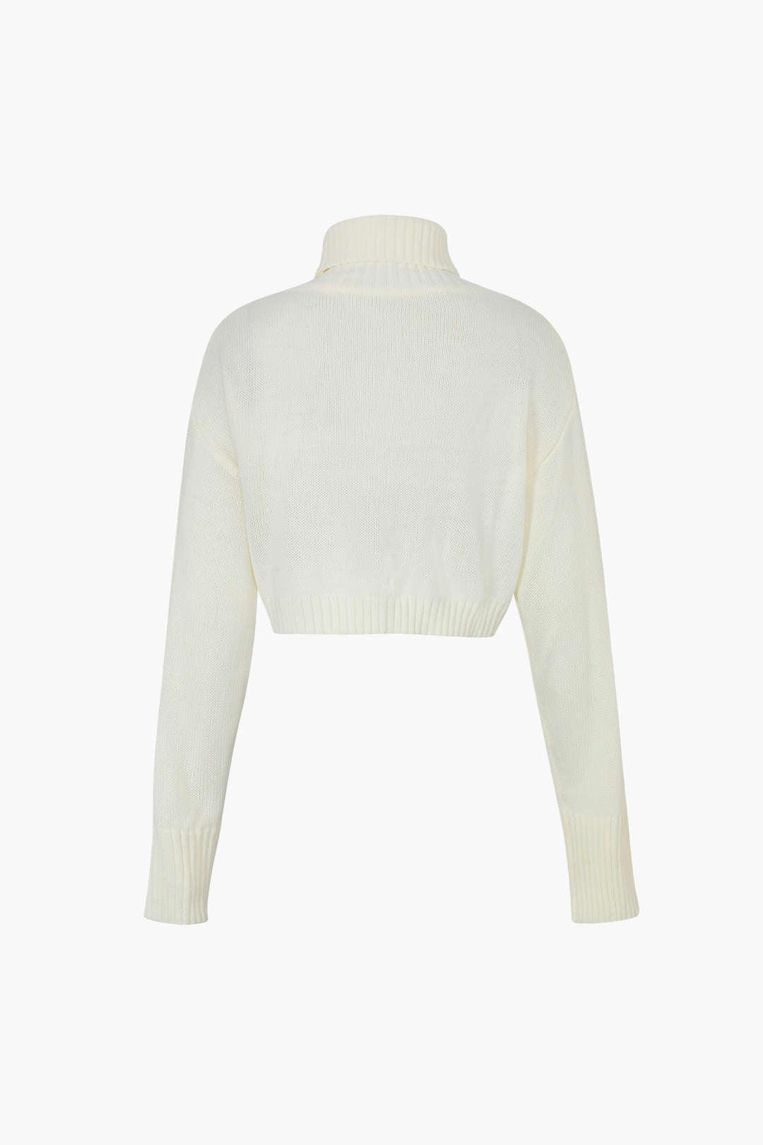 Turtleneck Cable Sweater - HouseofHalley