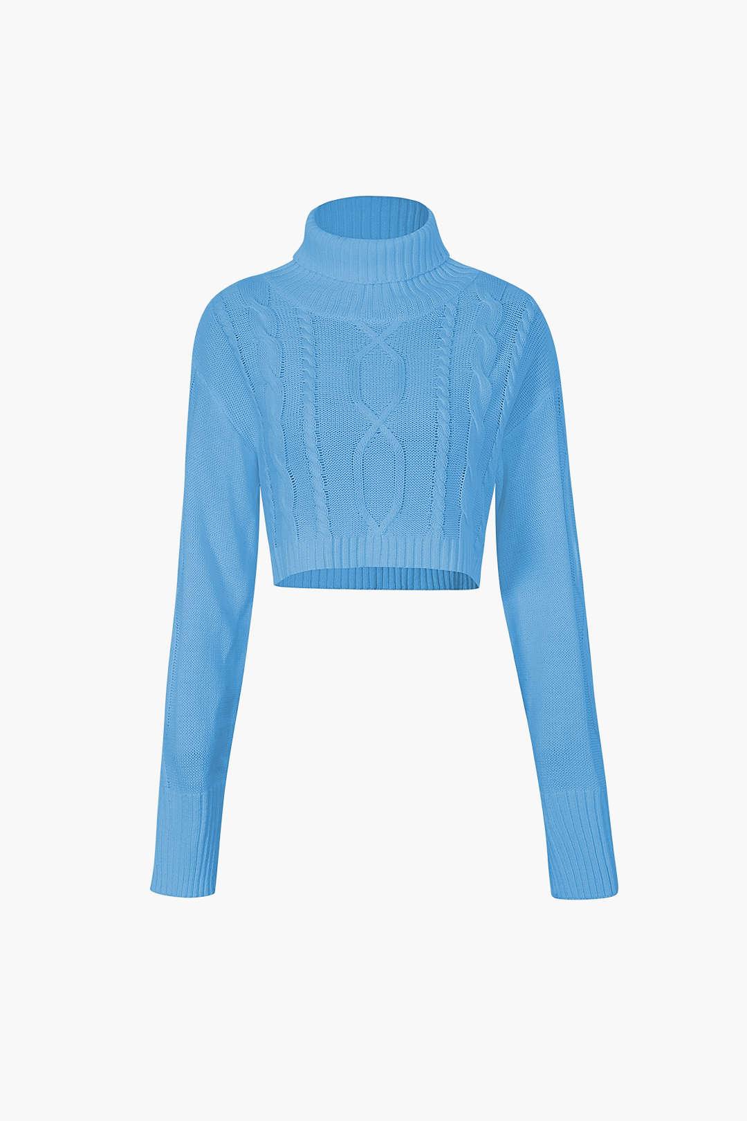 Turtleneck Cable Sweater - HouseofHalley