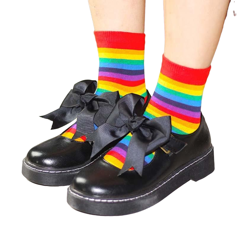 Pastel Rainbow Socks