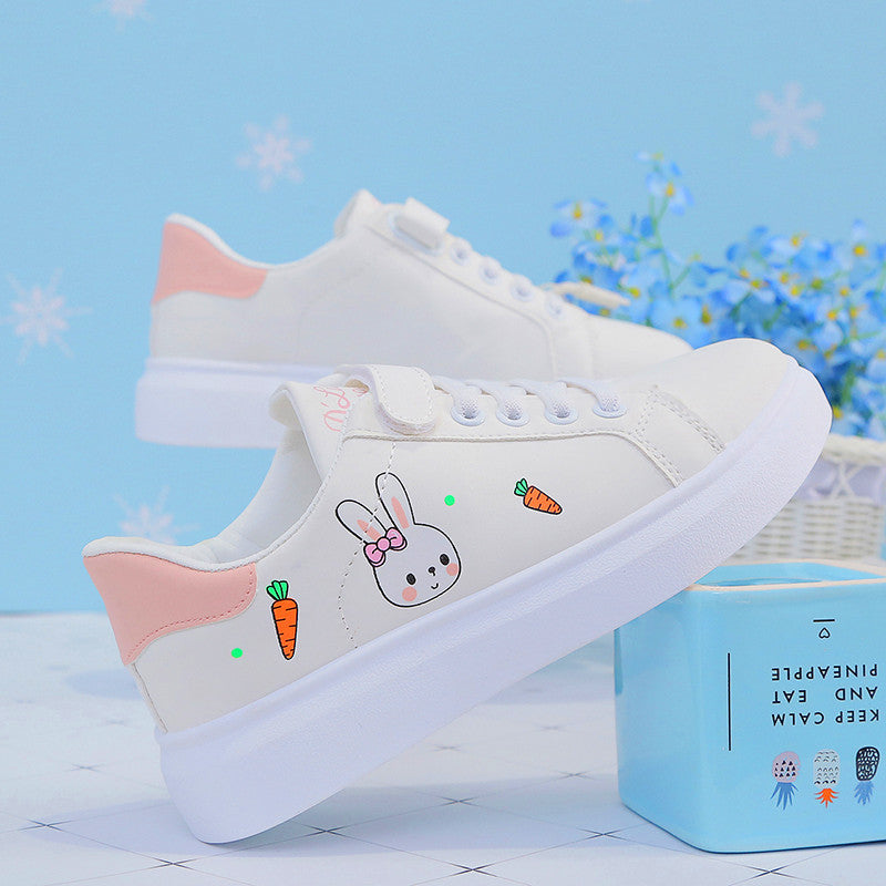 Cartoon Bunny Shoes Vegan Leather