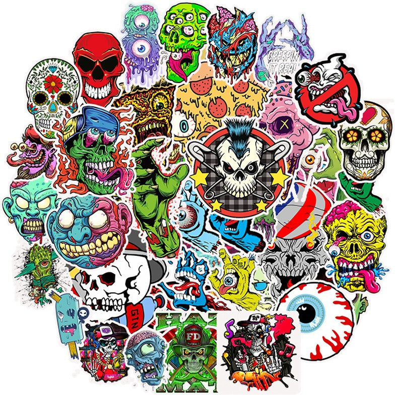 Skull Horror graffiti Stickers