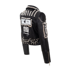 Let's Riot Jacket Motorcycle Vegan